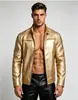 2026 Nova Roupa Masculina Europeia e Americana Jaqueta de Couro Masculina Casaco Jovens Gola Alta Punk Masculino Jaqueta de Couro para Motociclista Jaqueta Plus Size