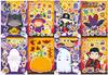 CM2405004 dibujos animados infantiles dibujos animados lindos horror Halloween material rompecabezas interactivo para padres e hijos pegatinas faciales DIY