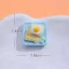 Merienda de la Tarde de Comer y Jugar Accesorios de Resina Pegamento de Crema Broche DIY Pasador para el Cabello Colgante Decoración para Funda de Teléfono Móvil