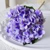 Simulado Hortênsia Única Flor Artificial Flor Falsa Mesa de Jantar Sala de Estar Arranjo de Flores Casamento Decoração de Casa Arranjo de Flores Secas