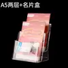 Revistero A4, Revistero, Expositor de Folletos de Tres Niveles, Caja de Páginas Acrílica 70% de Descuento, Expositor de Páginas a Color para Escritorio