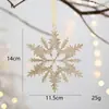 Flocos de Neve de Natal Flocos de Neve de Árvore de Natal Flocos de Neve Acrílicos Transparentes Flocos de Neve Dourados Pingentes de Decoração de Janela