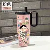 Crayón Shin-Chan Lindo Enfriador de Hielo Portátil para Coche con Popote Gigante Nuevo Modelo Taza Termo Crepúsculo para Hombres y Mujeres Estudiantes