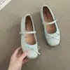 Zapatos Mary Jane Estilo Dulce con Lazo para Mujer, Verano 2026, Tacón Oculto, Boca Baja, Zapatos Planos Estilo Ballet