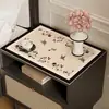 Funda de Mesa de Noche para Dormitorio Estilo Simple, Tapete Protector de Encimera, Sensación de Lujo Ligero de Gama Alta, Mantel Impermeable