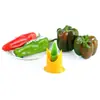 Juego de 2 piezas descorazonador de chiles removedor de semillas de chile removedor de semillas excavador de semillas descorazonador de cocina descorazonador de frutas y verduras
