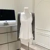 Camisola para mujer con borde de volantes, tacto fresco de Tencel Modal, que acelera el corazón, top versátil de verano con cuello en V