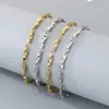 Cadena Chopard de Acero Inoxidable Transfronteriza Ins Simple Versátil Personalidad Cadena para Clavícula Pulsera Collar Cadena de Varilla Retorcida Cadena Lisa Venta al por Mayor