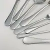 Acero Inoxidable 304 1010 Vajilla Cuchillo Occidental para Bistec, Tenedor, Cuchara, Cuchara Larga para Hielo, Hotel Hogar Cuchara para Postre Café