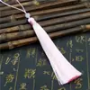 Borla Larga de Seda de Hielo de 12 cm para Bolsitas de Té, Colgantes de Abanico, Borlas Hanfu, Accesorios y Colgantes de Estilo Vintage