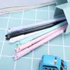 Papelaria Criativa Coreana Gato Fofo com Cauda Balançante Caneta Gel Estudante com Tubo de Agulha Cheio 0.5 Caneta de Água Preta