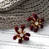 Acessórios de Orelha em Alta no Tiktok Estilo Ano Novo Brincos Vermelhos Personalizados Brincos da Moda Versáteis Tachos de Orelha Ganchos de Orelha Presilhas de Orelha para Mulheres