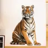 Retrato de Animal Bestia Tigre Grande Pegatinas de Pared Autoadhesivas Personalidad Habitación Sala de Estar Pared de Fondo Pegatinas Decorativas BR63604