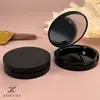 (Lugar) Caja de pastel de sombra de ojos en polvo magnético para pestañas postizas de una y dos capas, caja de ungüento, borla de polvo subenvasada, muestra portátil