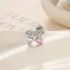 Nuevos Pendientes de Amor con Lazo de Borde de Encaje, Lujo Ligero, Gama Alta, Diseño de Nicho Versátil, Pendientes de Perforación a la Moda