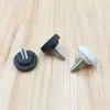 6*20*25 Pies Ajustables Rayados M8 Antideslizantes, Pies de Máquina Ajustables de Rosca Manual, Pies de Plástico