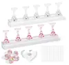 Suporte de Prática para Manicure Japonesa Rack de Prática Tabuleiro de Xadrez Suporte de Exibição de Trabalho Conjunto de Acrílico com Suporte de Unha Magnético Conjunto Venda por Atacado