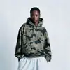 Sudadera con capucha de camuflaje retro estilo Ins de calle americana, unisex, moda personalizada, nuevo modelo transfronterizo
