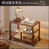 Mesa Lateral, Mesa de Café Móvil, Carrito de Segunda Mano, Gabinete Lateral para Sofá, Mesa Lateral, Mesa Pequeña para Sala de Estar, Estante de Almacenamiento de Mesita de Noche para Dormitorio