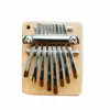 Mini Kalimba Popular Transfronteriza Piano de Pulgar 8 Notas Llavero de Celebridad de Internet Piano de Dedo Suministro Directo de Fábrica