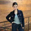 Chaqueta corta de mezclilla de estilo Hong Kong para primavera y otoño, moderna, retro, color original, holgada, corte slim, hombros rectos, para ir al trabajo, para mujer