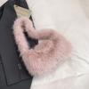 Bolsa de Pelúcia de Grande Capacidade para Mulheres 2025 Outono Novo Estilo Bolsa de Ombro Casual Bolsa Tote Bolsa Balde de Pelúcia
