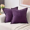 Funda de Cojín de Pana Patchwork de Color Sólido Nueva Transfronteriza Funda de Almohada Esterilla para Siesta de Oficina