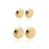 Simples novo DIY joias contas perfuradas de diamante banhado a cobre 14K ouro joias acessórios com contas fabricantes fornecimento direto