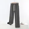 Pantalones de Casa Forrados de Polar para Mujer, Otoño e Invierno Delgados de Polar Cálidos a Cuadros Largos, Pantalones Casuales Sueltos con Bolsillos Laterales, Pantalones de Pierna Recta para Uso al Aire Libre