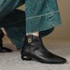 Botas de Mujer Impresionantemente Hermosas, Suaves y Versátiles, Botines de Punta Fina, Botas de Tacón Grueso para Mujer, Nuevas Botas Individuales de Estilo Francés para Otoño e Invierno 2026, Botas de Moda