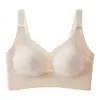 Roupa íntima sem costura com suporte macio, sem aro, faixa de gel anti-queda, costas largas em U, sutiã invisível líquido para base