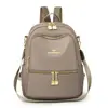 Mochila transfronteriza para mujer, estilo coreano, nueva moda otoño 2026 PU, personalizada, para el trabajo y los desplazamientos, mochila de viaje para mujer, moderna