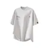 Camiseta de Manga Corta Pesada con Estampado de Letras para Hombre Xintang, Nuevo Estilo Verano, Algodón Puro, Corte Holgado, Cuello Redondo, Top de Media Manga.