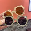 Nuevas Gafas de Sol Infantiles Redondas con Oso Gafas para Niños Gafas de Sol para Bebé Gafas de Sol Lindas Color Caramelo Macarrón