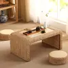 Mesa de Té Tatami de Ratán, Mesa de Té Pequeña, Repisa de Ventana de Balcón, Mesa de Té Sencilla para Mirador, Mesa Baja Estilo Japonés, Mesa Kang