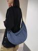 Bolso Cruzado de Color Sólido para Hombre, Mochila Versátil Unisex Simple, Bolso de Hombro Estilo Hong Kong Workwear, Bolso de Viaje para Hombre