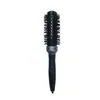 Peine de Tubo de Aluminio Negro con Dientes de Nylon para Rizos Hacia Adentro, Rodillo Peine para Dar Volumen al Cabello, Cepillo para Peinar el Cabello para Secado con Secadora y Alisado