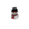 Pinza pequeña para el pelo estilo navideño Pinza para el pelo de copo de nieve Pinza para el flequillo de hombre de jengibre Pinza lateral de casa con diamantes de colores Pinza de pelo de Papá Noel