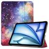 Para 2024 iPad Air11 Funda Protectora para Tablet Estuche Rígido Triple Plegable Pintado Funda Protectora Apple Air11 Pulgadas