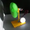 Generador Eólico Micro DC de Palas Grandes de Turbina de 12 cm, Mini Modelo de Principio de Experimentación para Enseñanza de Educación Científica DIY