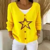 2026 Cardigan com Capuz Jaqueta de Imitação de Lã com Botões Europeu e Americano Outono e Inverno Novo Estilo Moda Casual Criativa Transfronteiriça Roupas Femininas