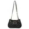 Bolso para mujer 2024 Invierno Nueva Moda Estilo coreano bandolera Popular para mujer casual cadena bolso cuadrado pequeño