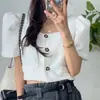 Ropa de Mujer - Ropa de Mujer Coreana de Alta Calidad de Dongdaemun - Abrigo Corto de Tweed