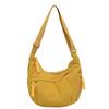 Bolsa de Tela de Moda para Estudiante, Mochila de Clase, Bolsa Cruzada de Tela de Nailon, Bolso de Hombro de Gran Capacidad, Estilo Japonés, Bolsa de Viaje con Forma de Empanadilla