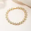 Joias Novas com Design de Alto Padrão, Cobre Incrustado com Diamantes, Zircônia, Trevo de Quatro Folhas Colorido, Acessórios de Moda de Nicho Europeus e Americanos