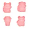Serie Animales Molde para Galletas Cupido Amor Dibujo Animado 3D Molde para Galletas DIY Simulación Impresión Anime