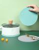 Tapete de isolamento térmico Anti-escaldamento de alta temperatura Tapete de tigela Panela de silicone Placa de almofada impermeável Tapete de mesa de jantar Tapete de copo Tapete de cor sólida espessado Tapete de lugar