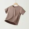 Camisetas de Verano Personalizadas para Niñas de Manga Corta y Media, Tops para Niños con Protección Solar y Sensación Fresca, Ropa Deportiva Transpirable Fina para Niños al por Mayor