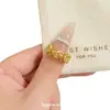 Anillo de Encaje Estilo Palacio Retro Flor de Iris para Mujer, Lujo Ligero, Sensación de Alta Gama, Diseño Hueco de Nicho, Anillo de Moda de Alta Gama