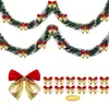 Fitas de decoração de Natal transfronteiriças, arranjos para vitrines, decorações de festa, decorações de árvore de Natal, festão verde escuro